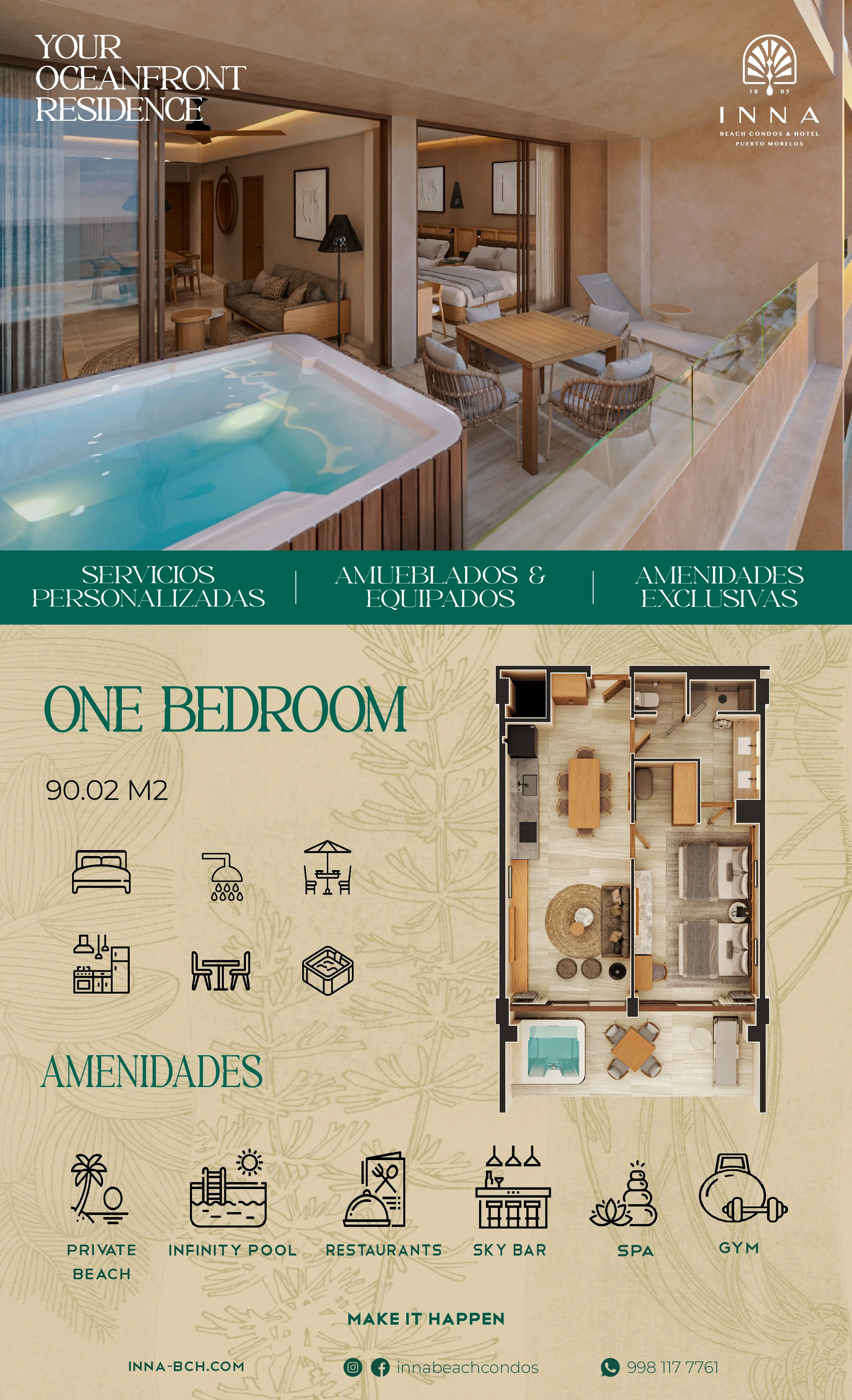 One Bedroom INNA Beach Condos & Hotel