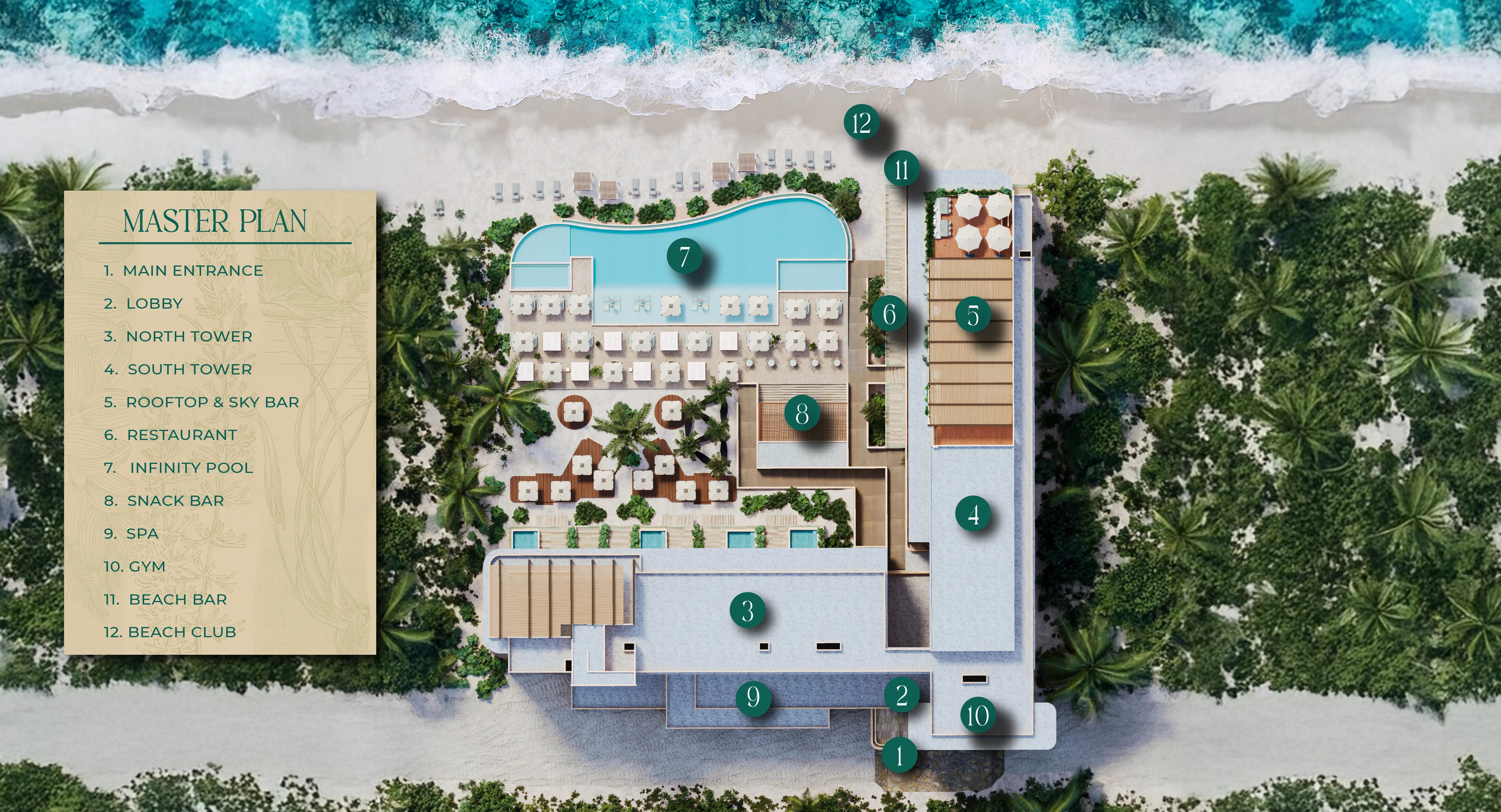 Master Plan INNA Beach Condos & Hotel