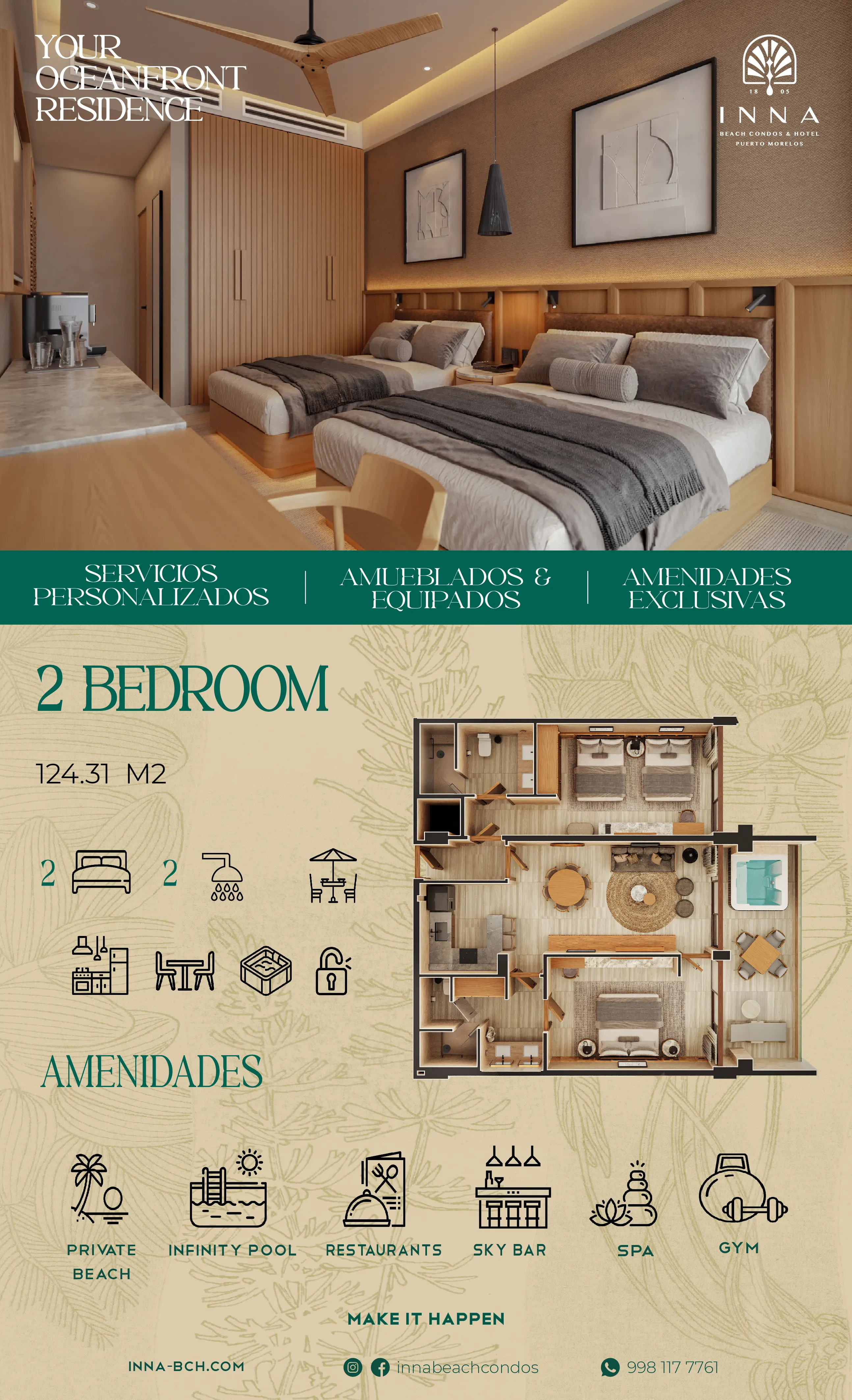 2 Bedroom INNA Beach Condos & Hotel