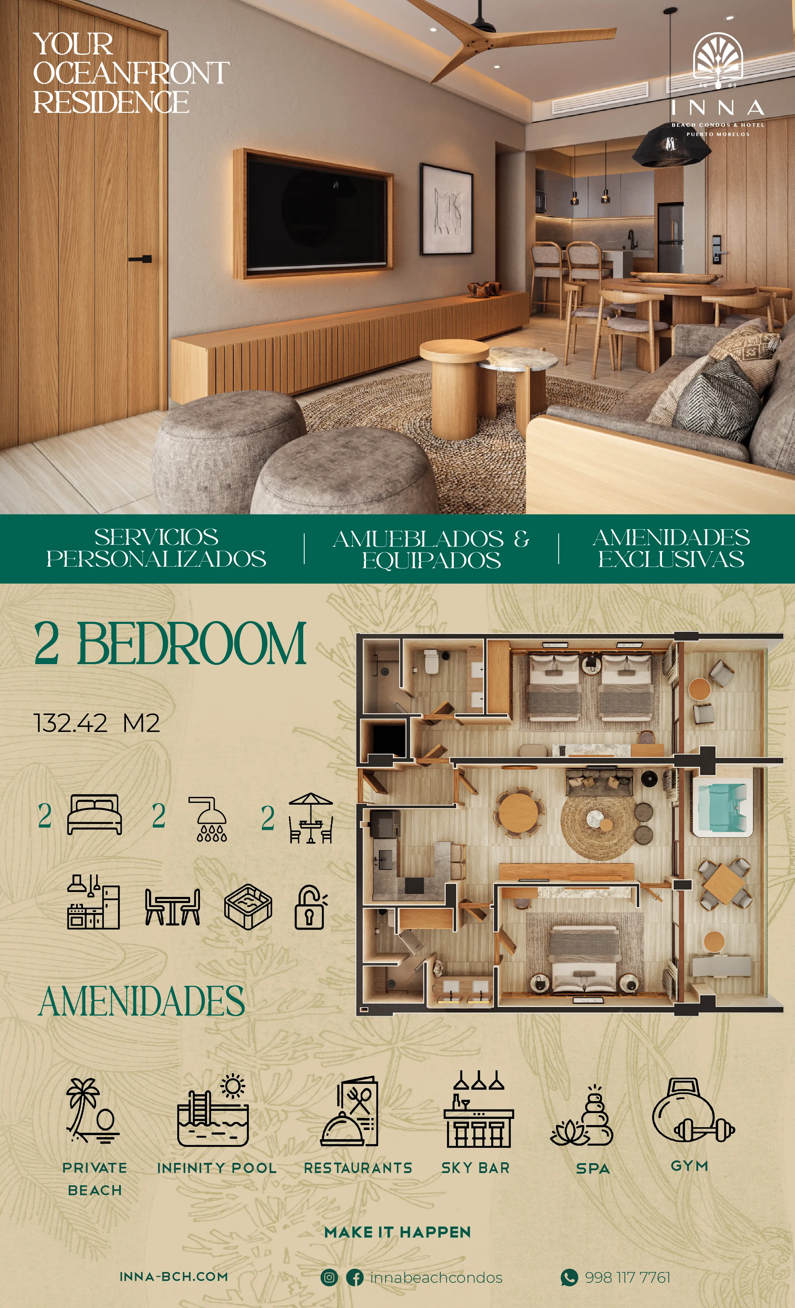 2 Bedroom INNA Beach Condos & Hotel